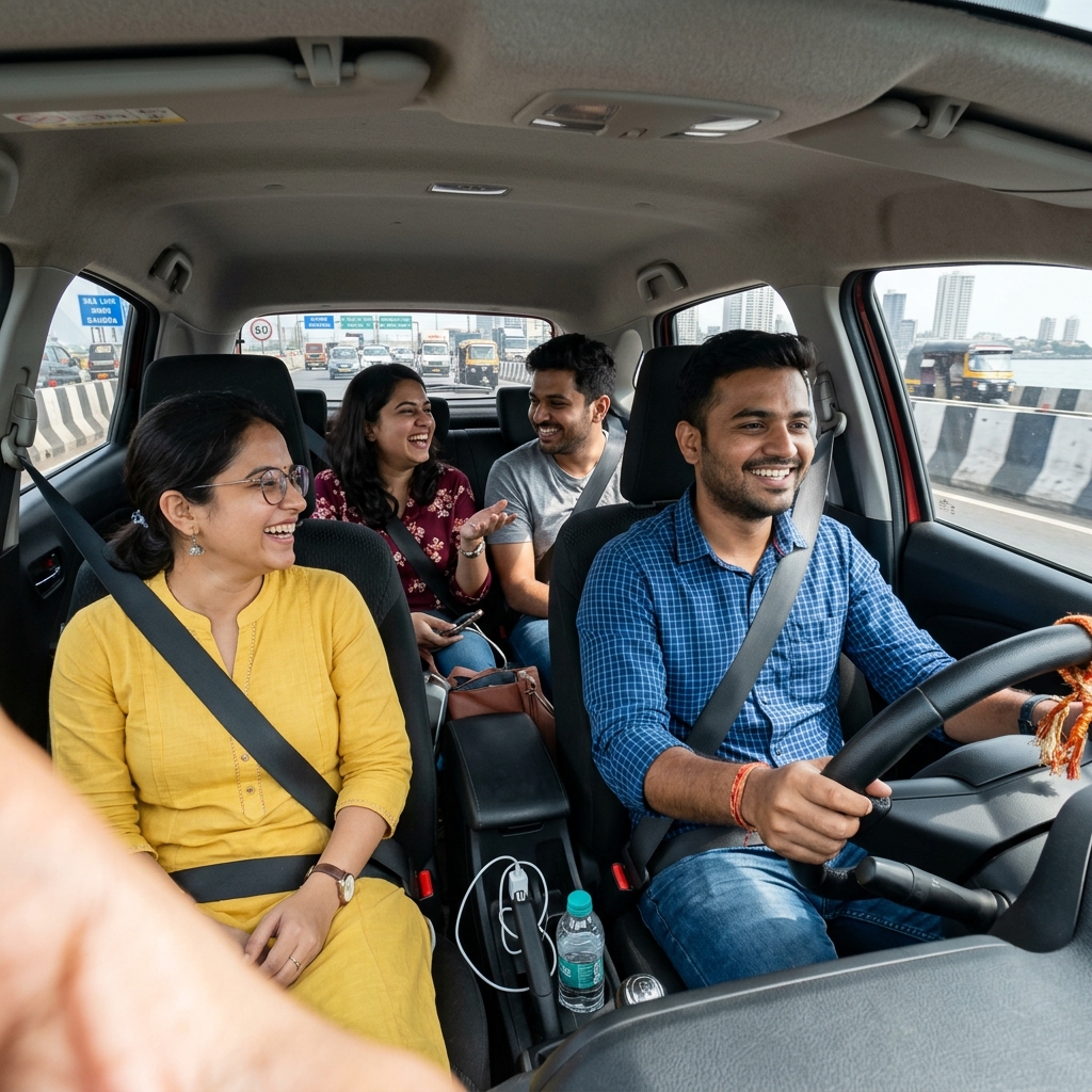 Preview: Shared carpool ride with colleagues